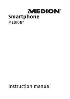 Medion E4506 manual. Smartphone Instructions.